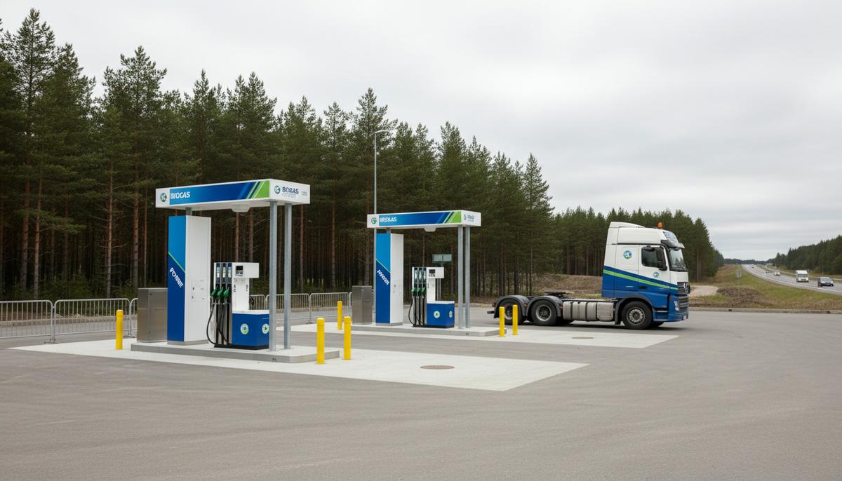 В Финляндии открылась крупная станция биоСПГ для грузовиков на трассе Е75